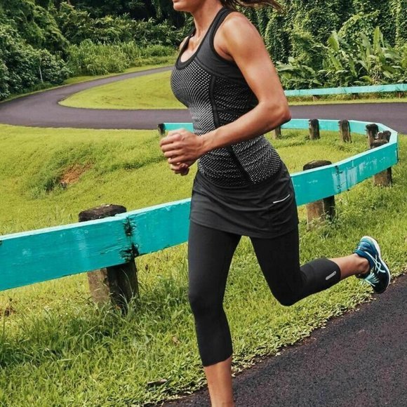 Athleta Acceleration 2in1 Skort Over Capri HW7957 - Picture 8 of 8